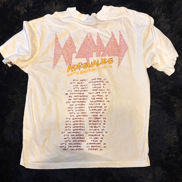 Def Leppard Adrenalize Oversized Graphic Tee XS - Picture 4 of 4